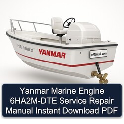 Yanmar Marine Engine 6HA2M-DTE Service Repair Workshop Manual PDF