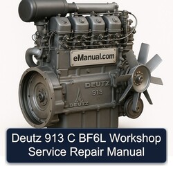 Deutz 913 C BF6L Service Repair Workshop Manual PDF