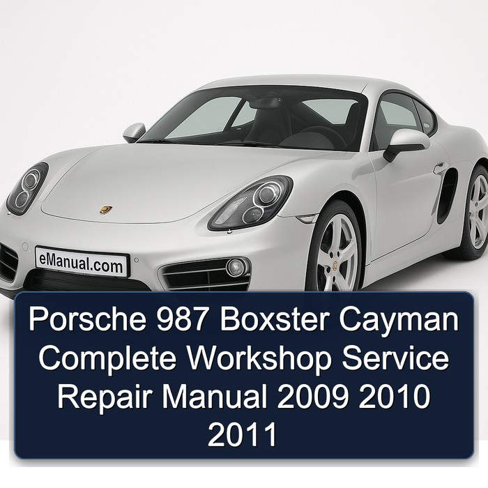 2009-2011 Porsche Boxster 987 Cayman Service Repair Workshop Manual PDF