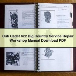 Cub Cadet 6x2 Big Country Service Repair Workshop Manual PDF