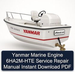 Yanmar Marine Engine 6HA2M-HTE Service Repair Workshop Manual PDF