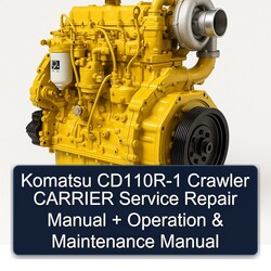 Komatsu 108 2 Cd110r-1 Crawler Carrier Operation Service Repair Workshop Manual PDF