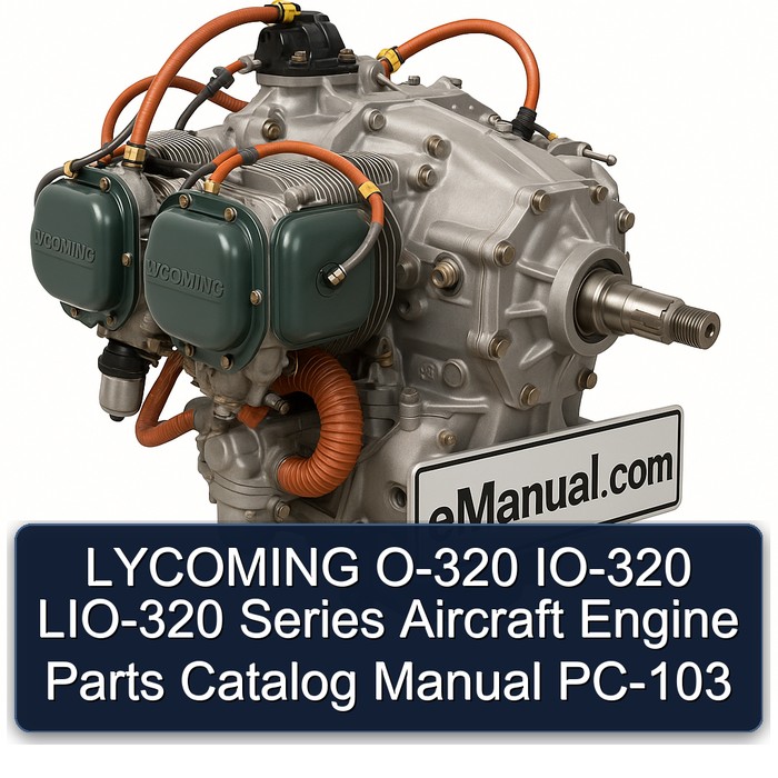 Lycoming O 320 Series O-320 IO-320 LIO-320 Aircraft Engine PC-103 Parts Catalog PDF