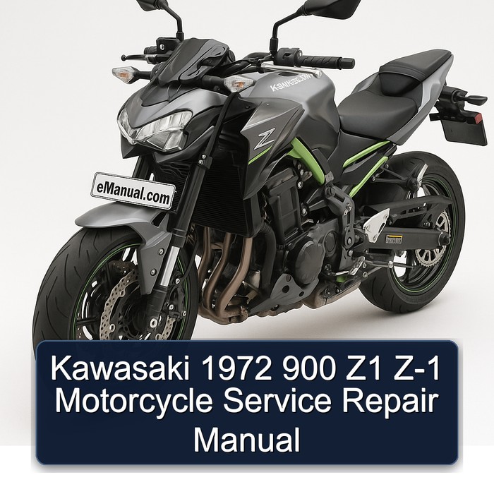 1972 Kawasaki 900 Z1 Z-1 Motorcycle Service Repair Workshop Manual PDF