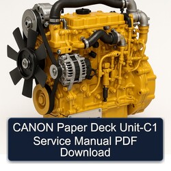 Caterpillar C0.5 C0.7 C1.1 C1.5 C1.6 C2.2 Canon Paper Deck UNIT-C1 Service Repair Workshop Manual PDF