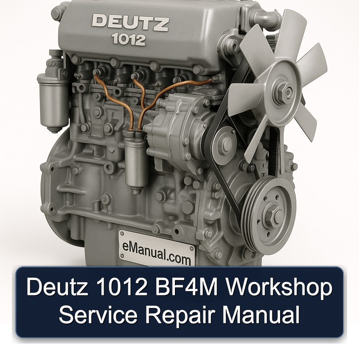 Deutz 1012 BF4M Service Repair Workshop Manual PDF