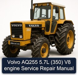 Volvo AQ255 5.7l (350) V8 Engine Service Repair Workshop Manual PDF