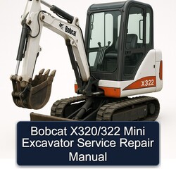 Bobcat X320/322 Mini Excavator Service Repair Workshop Manual PDF