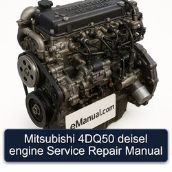 Mitsubishi 4 D Series 4dq50 Deisel Engine Service Repair Workshop Manual PDF