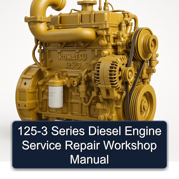 Komatsu 125 3 Series Diesel Engine Service Repair Workshop Manual PDF