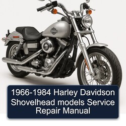 1966-1984 Harley Davidson Model EL Shovelhead Models Service Repair Workshop Manual PDF