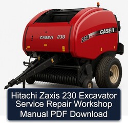 Hitachi Zaxis 230 Excavator Service Repair Workshop Manual PDF