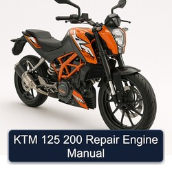 KTM 125 200 Repair Engine Manual 