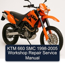 1998-2005 KTM 660 SMC Service Repair Workshop Manual PDF