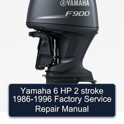 1986-1996 Yamaha 6 HP 2 Stroke Service Repair Workshop Manual PDF