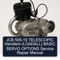 JCB 505-19 Telescopic Handlers (LOADALL) Basic Servo Options Service Repair Workshop Manual PDF