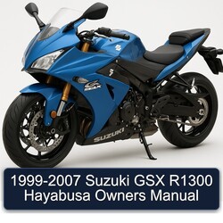1999-2007 Suzuki GSX R1300 Hayabusa Owners Manual 