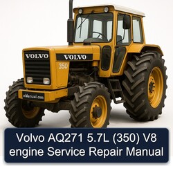 Volvo AQ271 5.7l (350) V8 Engine Service Repair Workshop Manual PDF