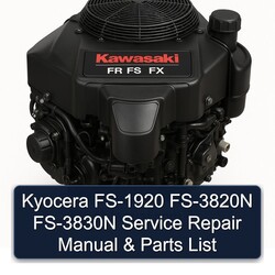 Kawasaki FR FS FX Series Manuals Kyocera FS-1920 FS-3820N FS-3830N Parts Catalog PDF