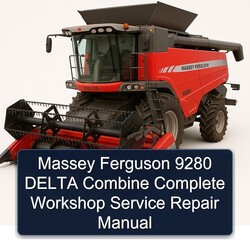 Massey Ferguson 9280 Delta Combine Service Repair Workshop Manual PDF
