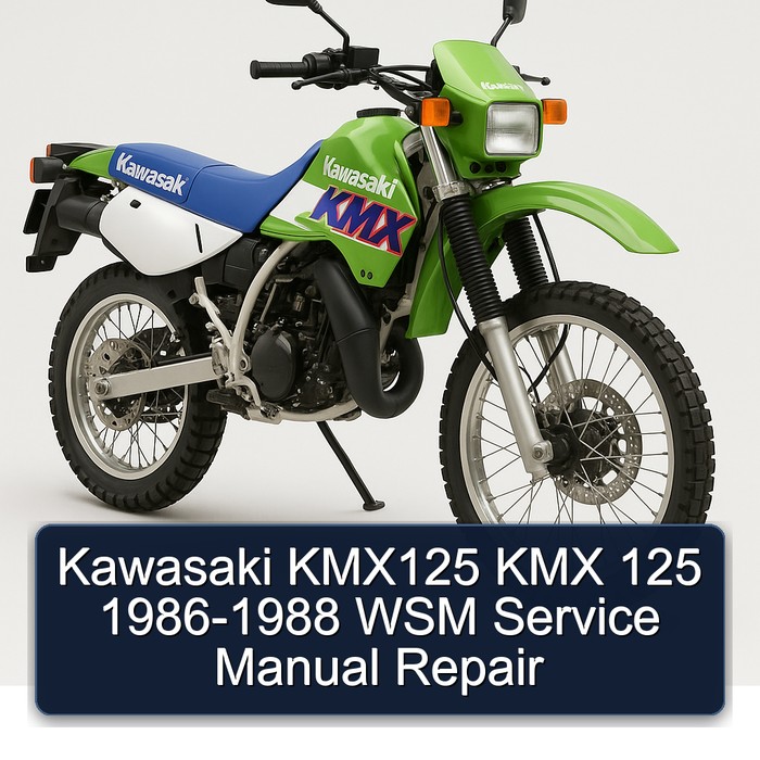 1986-1988 Kawasaki KMX Models KMX125 125 - WSM Service Repair Workshop Manual PDF