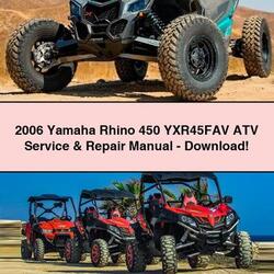 2006 Yamaha Rhino 450 YXR45FAV ATV Service Repair Workshop Manual PDF
