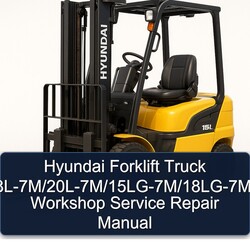 Hyundai Forklift Truck 15l-7m/18l-7m/20l-7m/15lg-7m/18lg-7m/20lg-7m Service Repair Workshop Manual PDF