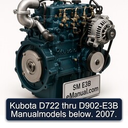 2007 Kubota D722 Thru D902-E3B Manualmodels Below. Service Repair Workshop Manual PDF