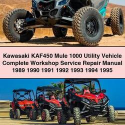 1989-1995 Kawasaki KAF450 Mule 1000 Utility Vehicle Service Repair Workshop Manual PDF