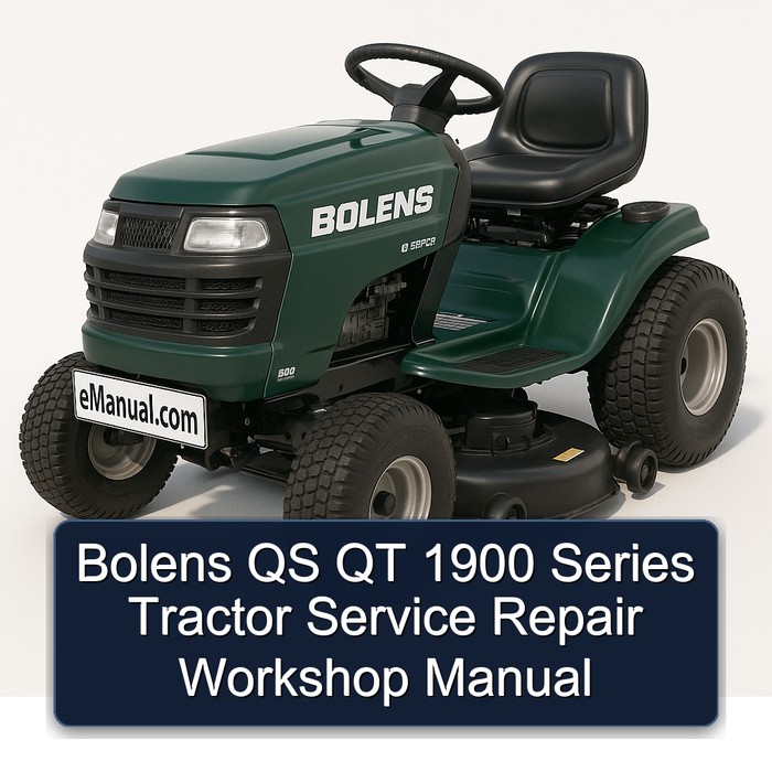 Bolens QS QT 1900 Series Tractor Service Repair Workshop Manual PDF