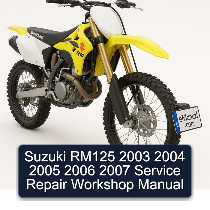2003-2007 Suzuki RM Series RM125 Service Repair Workshop Manual PDF