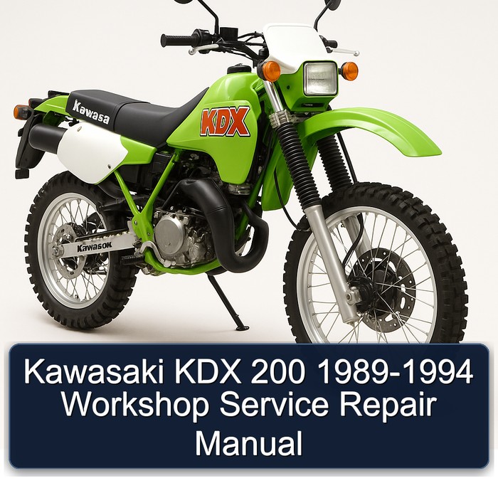 1989-1994 Kawasaki KDX Models 200 Service Repair Workshop Manual PDF