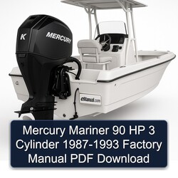 1987-1993 Mercury Mariner 90 HP 3 Cylinder Service Repair Workshop Manual PDF