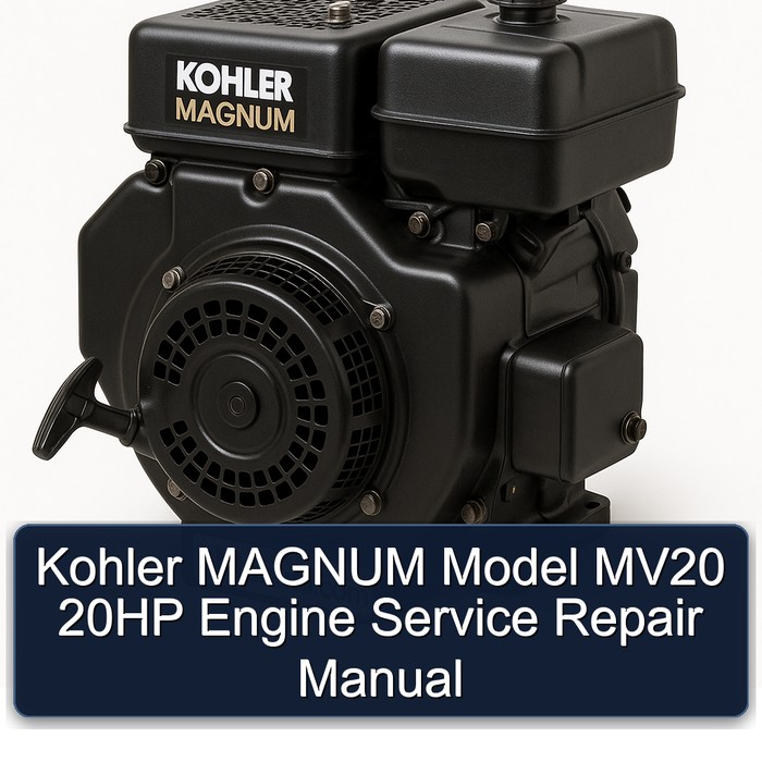Kohler Magnum Models Model MV20 20HP Engine Service Repair Workshop Manual PDF