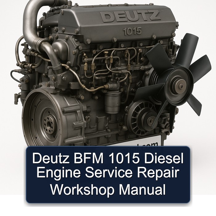 Deutz 1015 BFM Diesel Engine Service Repair Workshop Manual PDF
