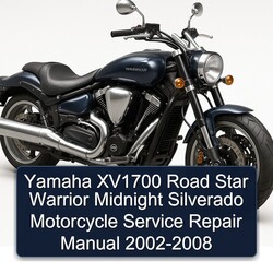 2002-2008 Yamaha Warrior XV1700 Road Star Midnight Silverado Motorcycle Service Repair Workshop Manual PDF