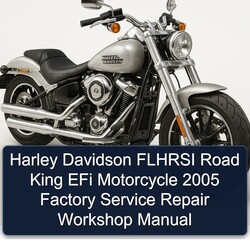2005 Harley Davidson Road King Flhrsi Efi Motorcycle Service Repair Workshop Manual PDF