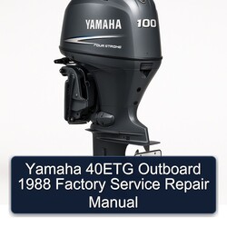 1988 Yamaha 40ETG Outboard Service Repair Workshop Manual PDF