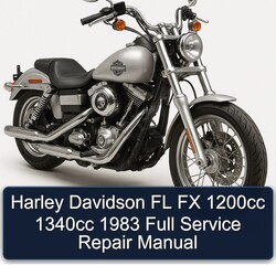 1983 Harley Davidson FL Models FX 1200CC 1340CC Service Repair Workshop Manual PDF