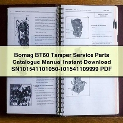 Bomag BT60 Tamper Sn101541101050-101541109999 Parts Catalog PDF