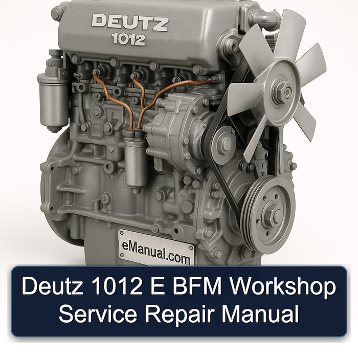 Deutz 1012 E BFM Service Repair Workshop Manual PDF