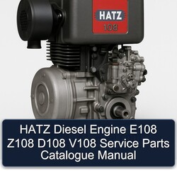 Hatz 108 Diesel Engine E108 Z108 D108 V108 Parts Catalog PDF