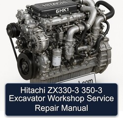 Hitachi ZX330-3 350-3 Excavator Service Repair Workshop Manual PDF
