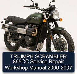 2006-2007 Triumph Scrambler 865CC Service Repair Workshop Manual PDF