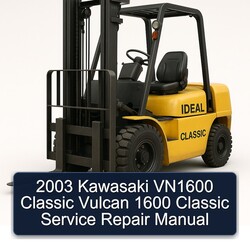 2003 Kawasaki VN1600 Classic Vulcan 1600 Service Repair Workshop Manual PDF