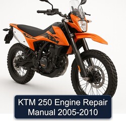 2005-2010 KTM 250 Engine Service Repair Workshop Manual PDF