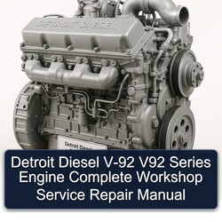 Detroit Diesel 92 Series V-92 V92 Engine Service Repair Workshop Manual PDF
