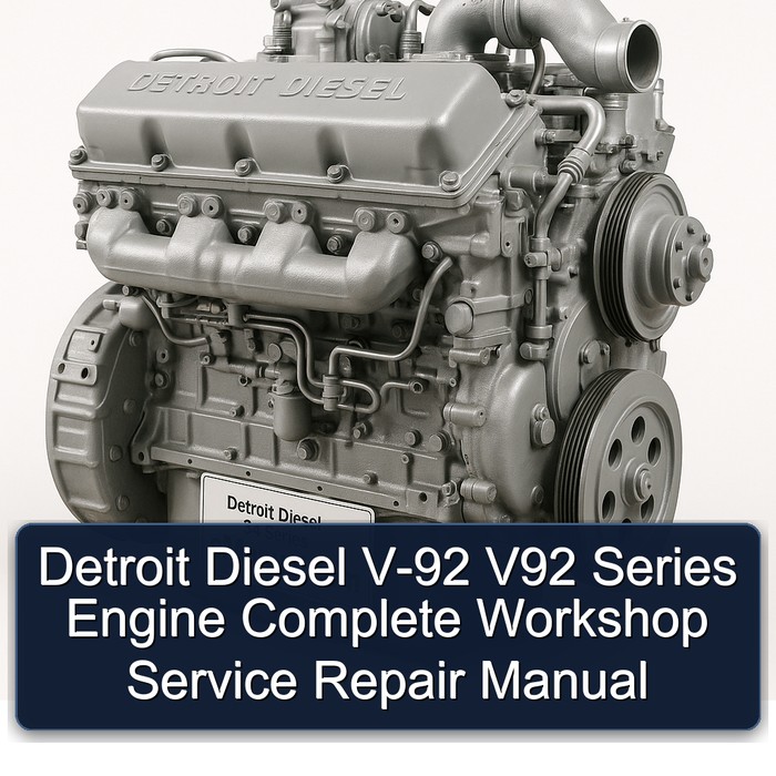Detroit Diesel 92 Series V-92 V92 Engine Service Repair Workshop Manual PDF
