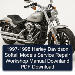 1997-1998 Harley Davidson Softail Models Downland Service Repair Workshop Manual PDF