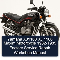 1982-1985 Yamaha XJ Models XJ1100 1100 Maxim Motorcycle Service Repair Workshop Manual PDF